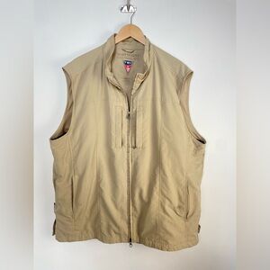 Scottevest Travel Vest Men’s‎ XL Beige RFID Hidden Pockets SeV TEC Jacket 2200